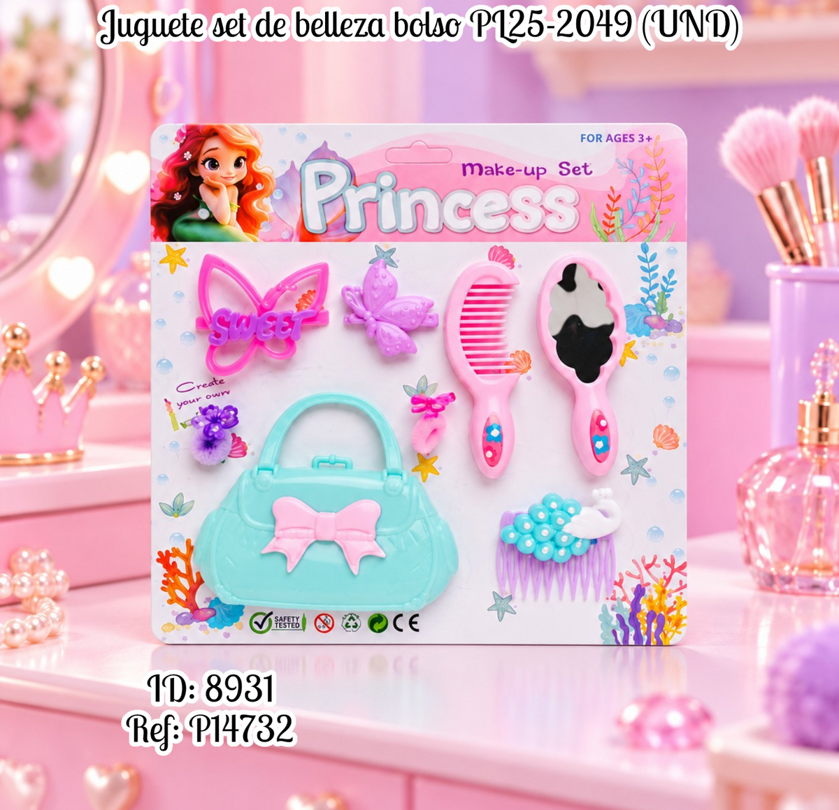 Juguete set de belleza bolso PL25-2049 (UND)