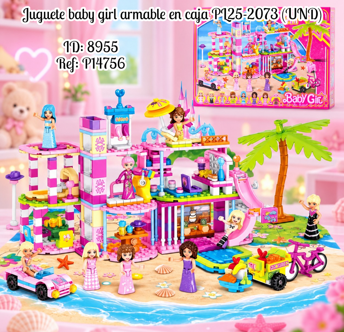 Juguete baby girl armable en caja PL25-2073 (UND)