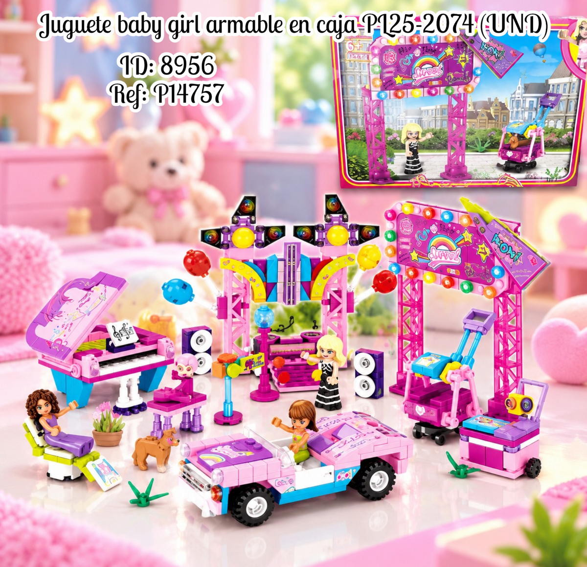 Juguete baby girl armable en caja PL25-2074 (UND)