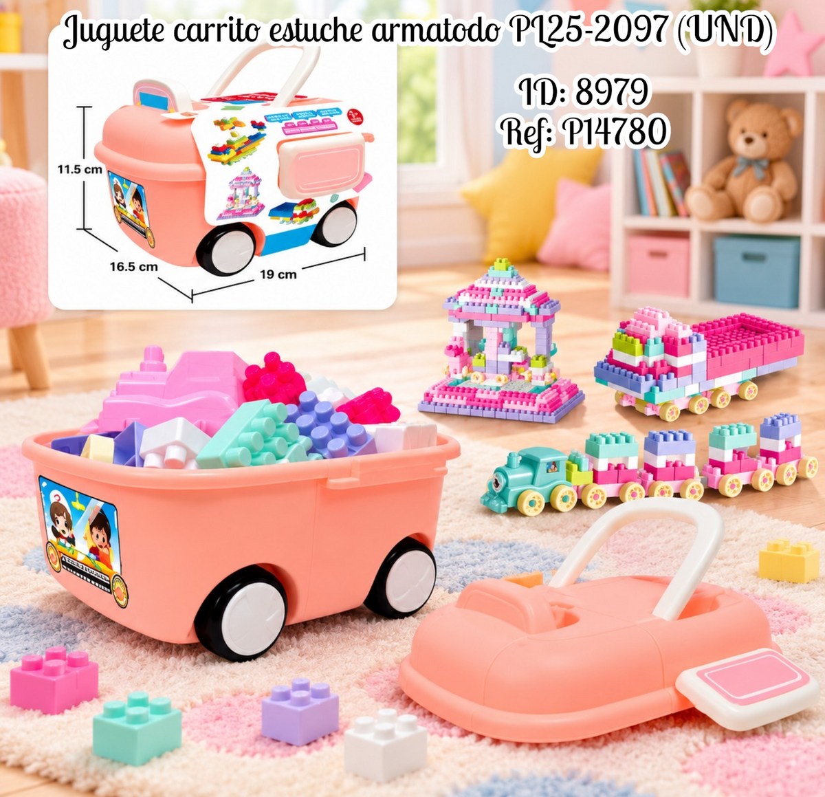 Juguete carrito estuche armatodo PL25-2097 (UND)