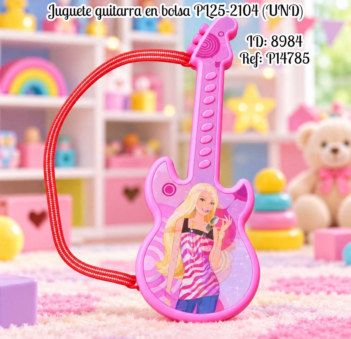 Juguete guitarra en bolsa PL25-2104 (UND)