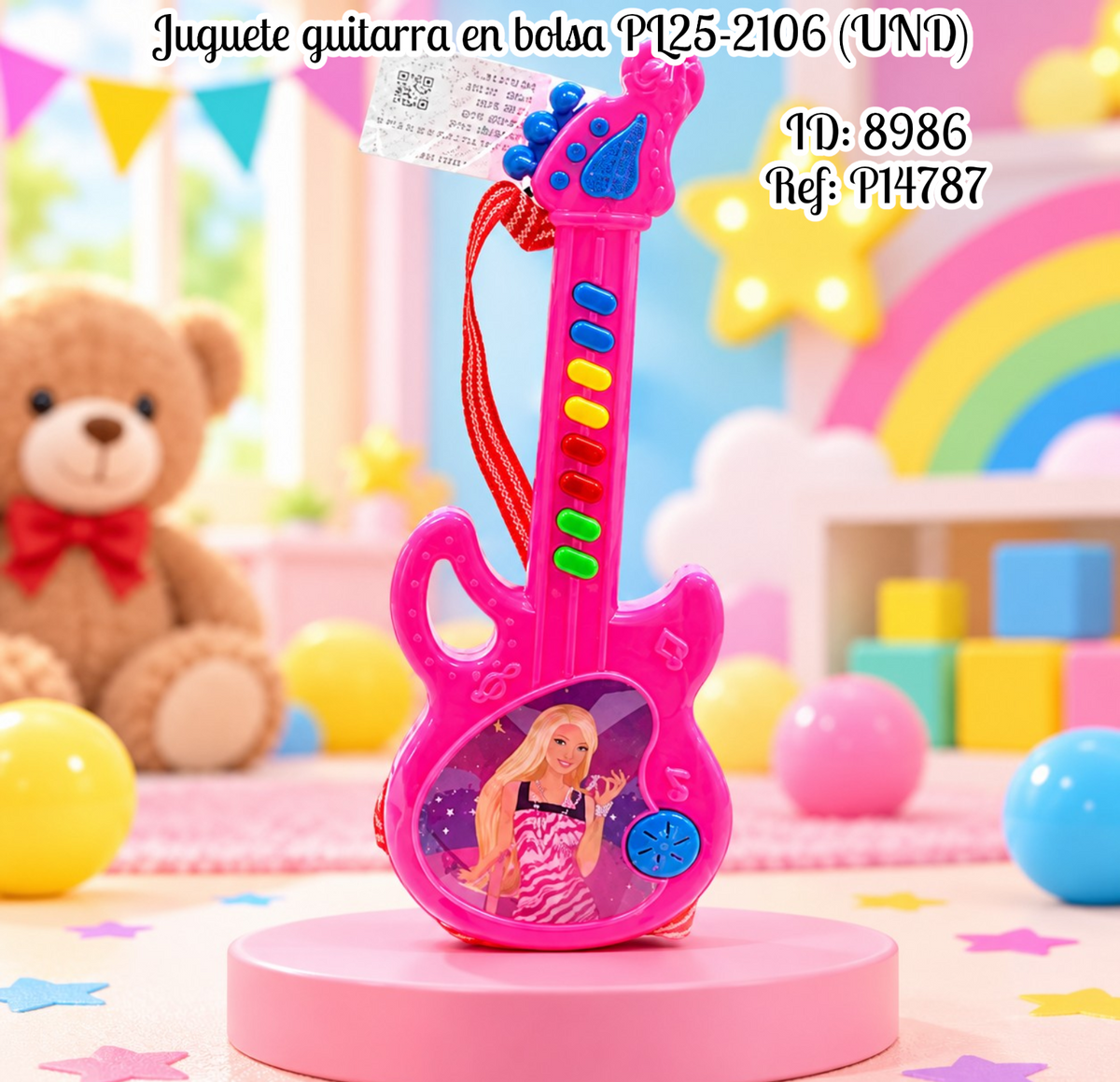 Juguete guitarra en bolsa PL25-2106 (UND)