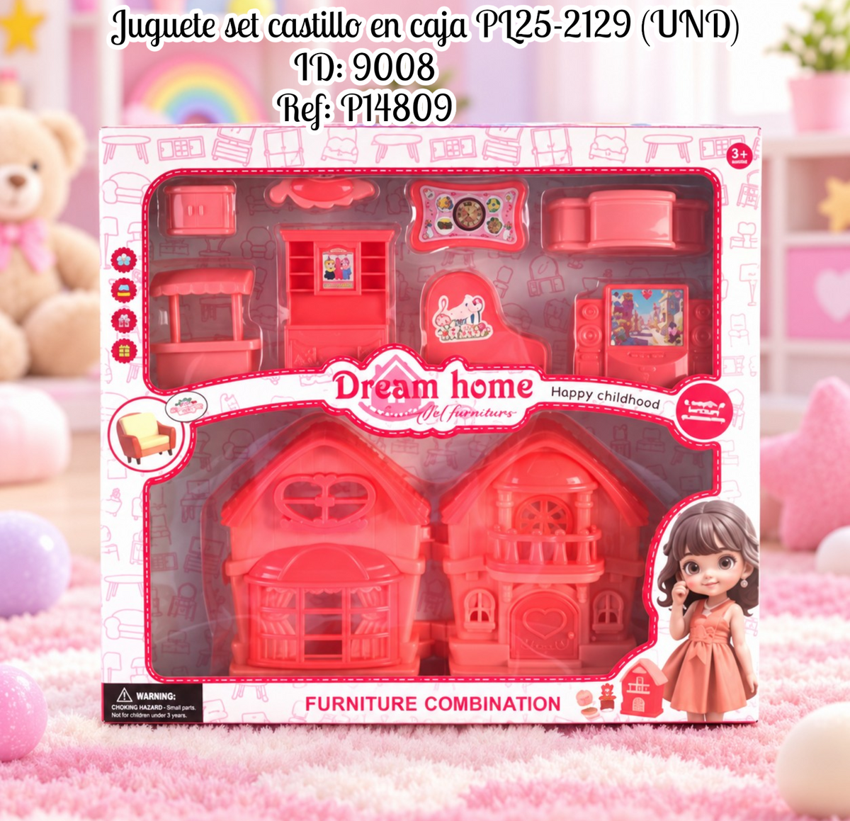 Juguete set castillo en caja PL25-2129 (UND)