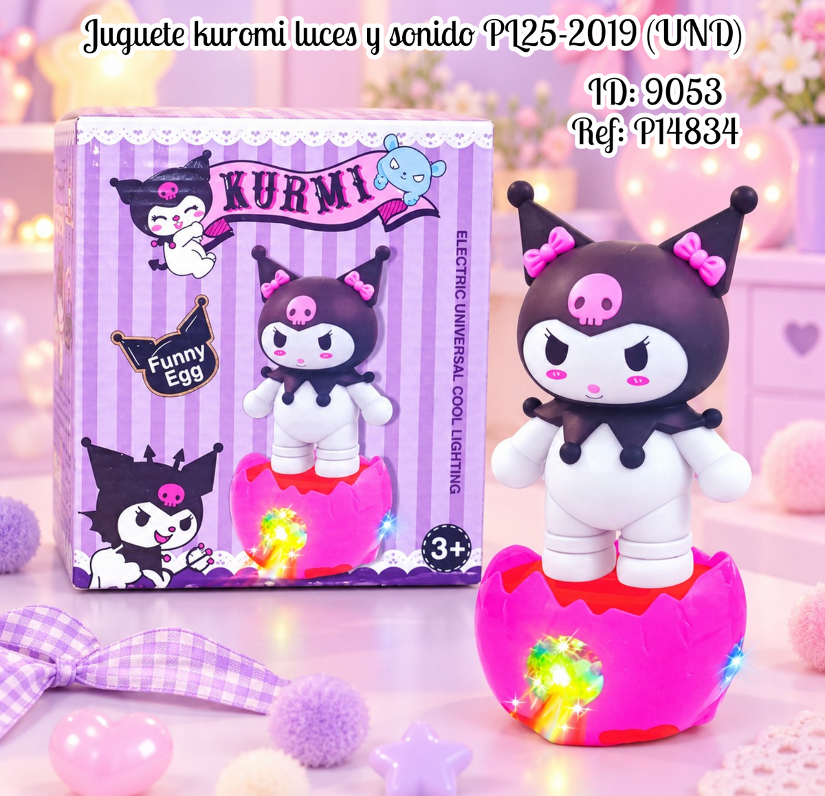 Juguete kuromi luces y sonido PL25-2019 (UND)