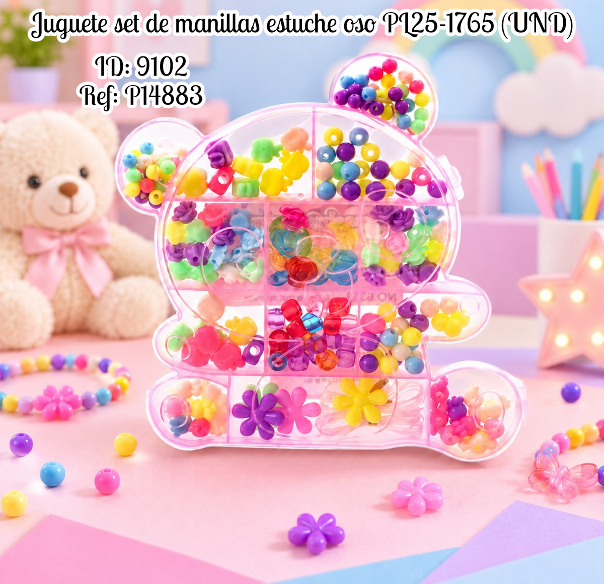 Juguete set de manillas estuche oso PL25-1765 (UND)