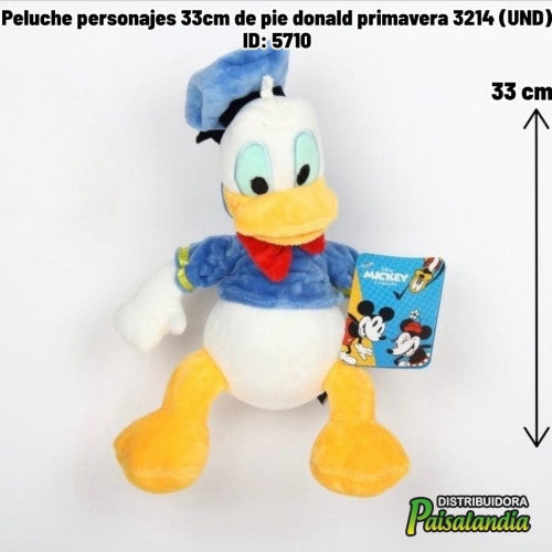 Peluche personajes 33cm de pie donald primavera 3214 (UND)