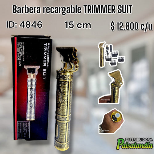 Barbera recargable TRIMMER SUIT (UND)