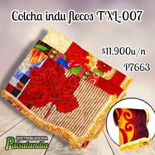 Colcha indu flecos TXL-007