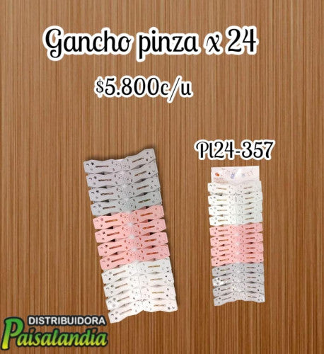 Pinza de ropa X 24 PL24-357