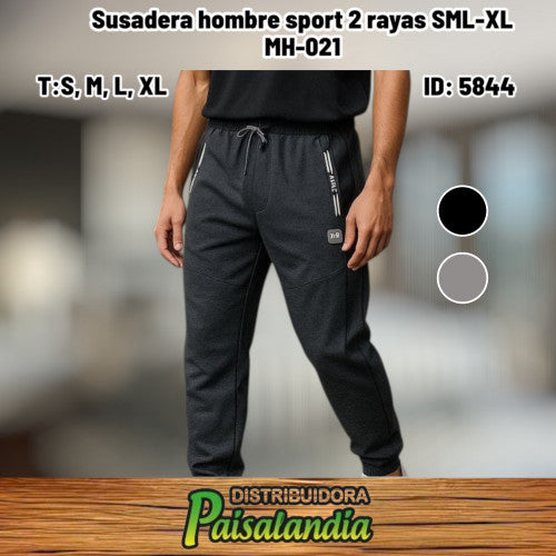 Susadera hombre sport 2 rayas SML-XL MH-021 (UND)