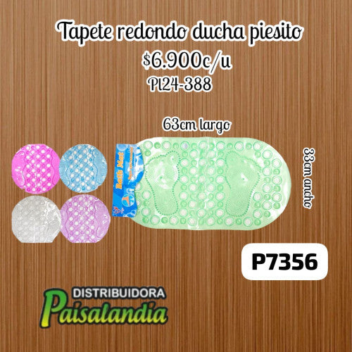 Tapete de baño colores surtidos PL24-388 (UND)