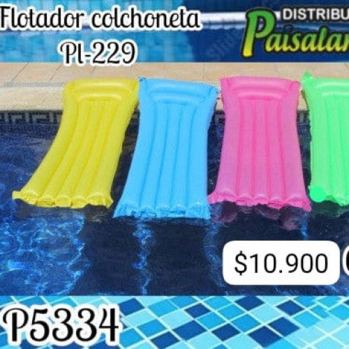 Flotador colchoneta colores surtidos PL-229 (UND)