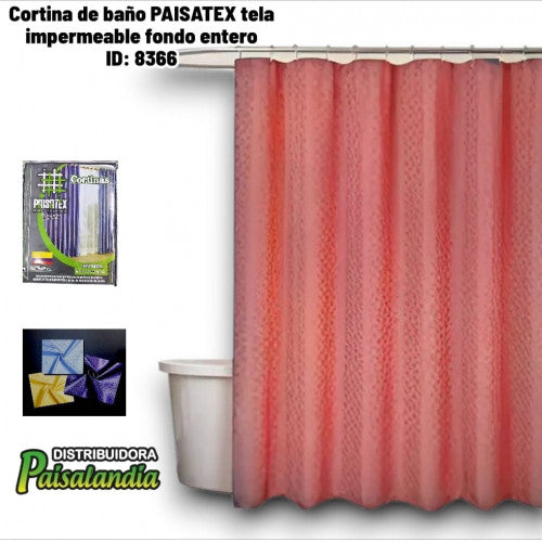 Cortina de baño PAISATEX tela impermeable fondo entero