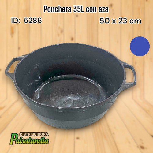 Ponchera 35L con aza (UND)