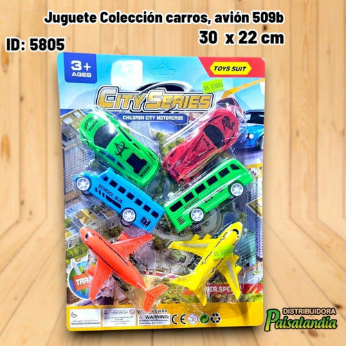 Juguete Colección carros, avión 509b (UND)
