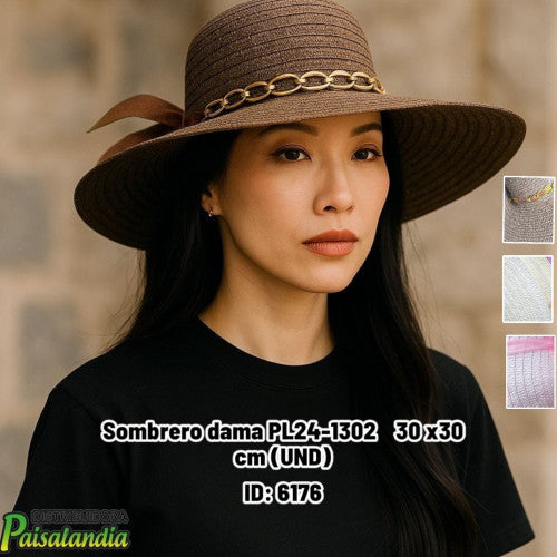 Sombrero dama PL24-1302 30 x30 cm (UND)