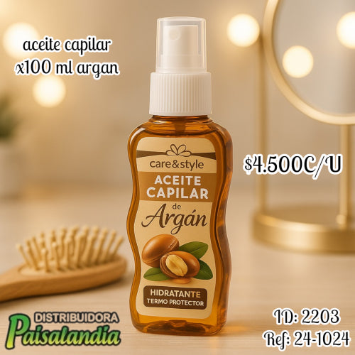 Aceite capilar x100 ml argán (UND)
