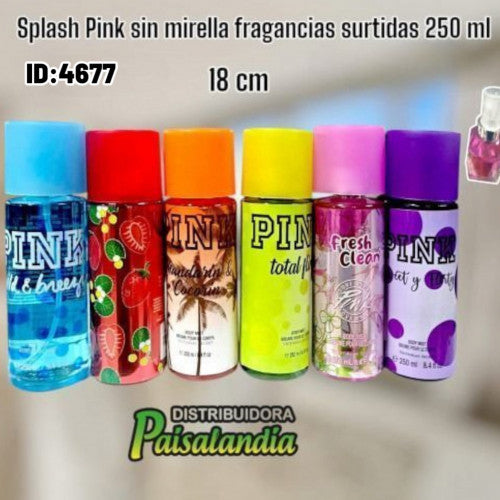 Splash Pink sin mirella fragancias surtidas 250 ml (UND)