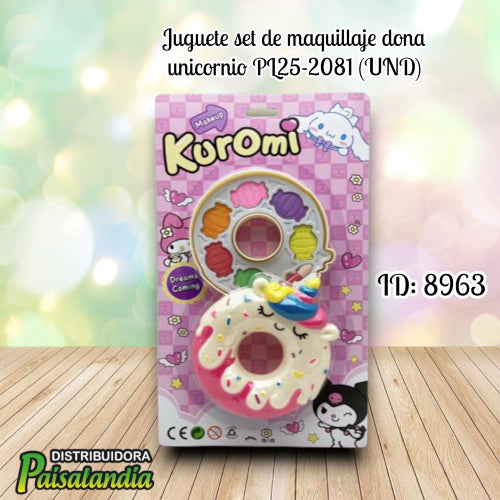 Juguete set de maquillaje donald unicornio PL25-2081 (UND)