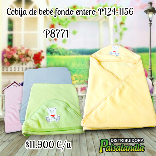 Cobija de bebé fondo entero PL24-1156 (UND)