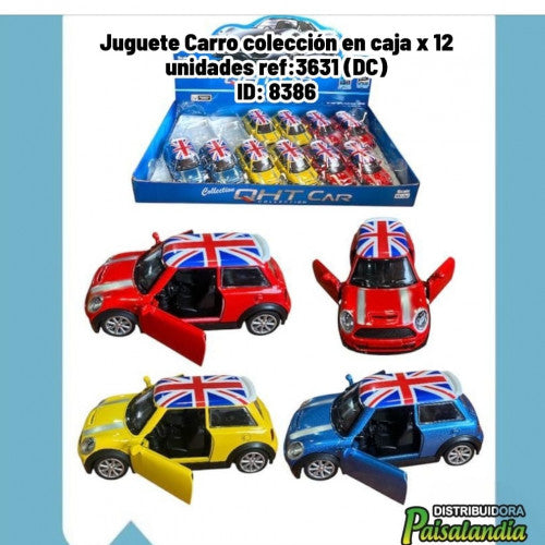 Juguete Carro colección en caja x 12 unidades ref:3631 (DC)