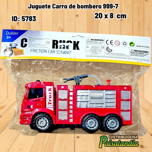 Juguete Carro de bombero 999-7 (UND)