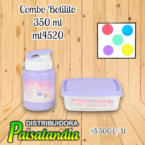 Combo botilito 350 ml y recipiente MT4520 (UND)