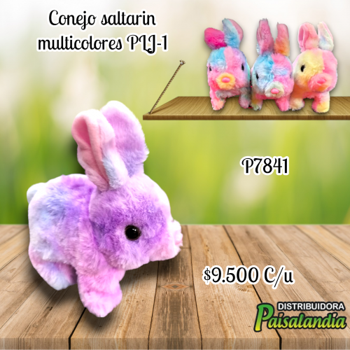 Conejo saltarin multicolores PLJ-1