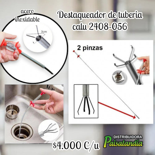 Destaqueador de tubería acero inoxidable calu 2408-056 (UND)
