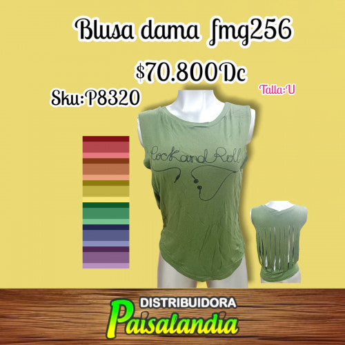 Blusa dama siza corte en esplda fmg256