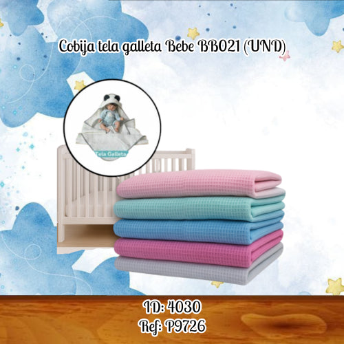 Cobija tela galleta Bebe BB021 (UND)