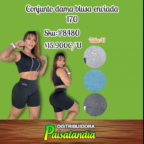 Conjunto dama blusa envivada 170