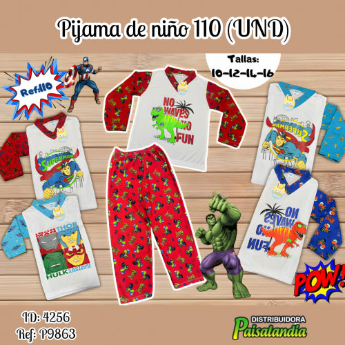 Pijama de niño 110 (UND)