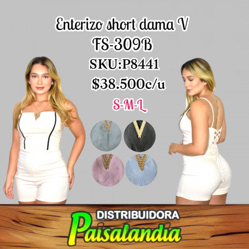 Enterizo short dama v FS-309B