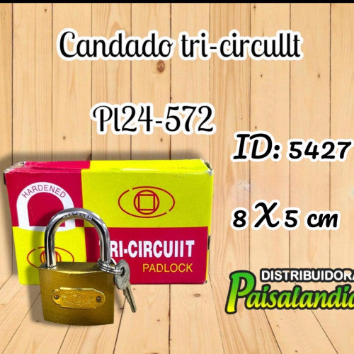 Candado TRI - CIRCUIIT PL24-572 (UND)