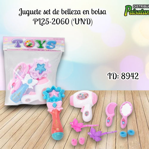 Juguete set de belleza en bolsa PL25-2060 (UND)