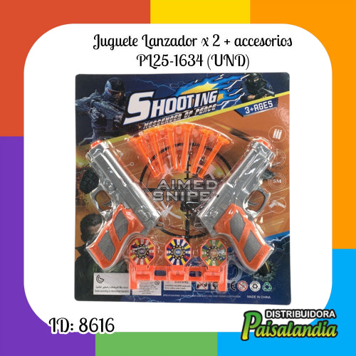 Juguete Lanzador + accesorios PL25-1634 (UND)