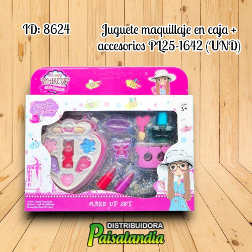 Juguete maquillaje en caja + accesorios PL25-1642 (UND)