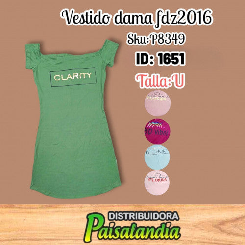 Vestido dama fdz2016 (UND)