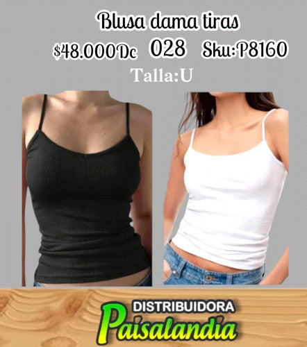 Blusa de tiras talla unica 028