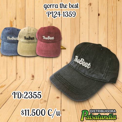 Gorra the best colores surtidos (UND)