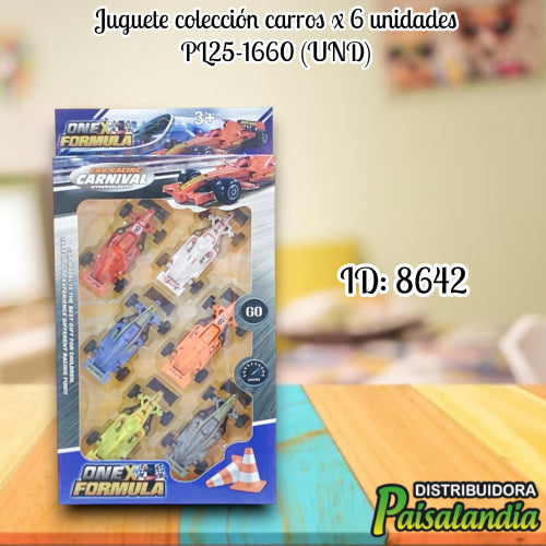 Juguete colección carros x 6 unidades PL25-1660 (UND)