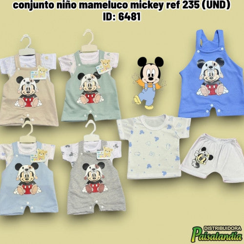 conjunto niño mameluco mickey ref 235 (UND)