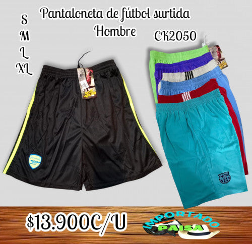 Pantaloneta de futbol hombre surtida ref:BADO-001