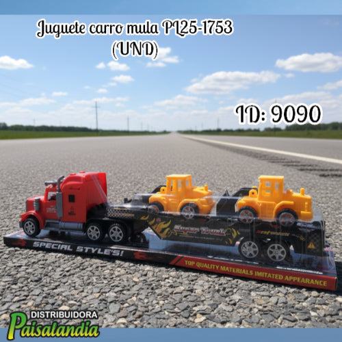 Juguete carro mula PL25-1753 (UND)