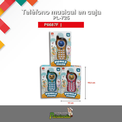 Telefono musical en caja PL-725