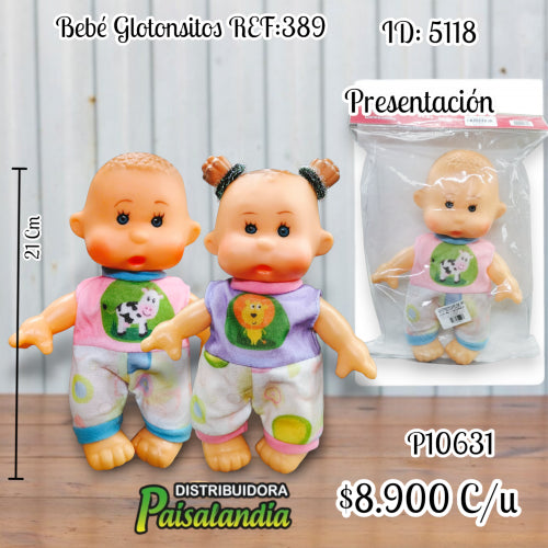 Bebé Glotonsitos REF:389 (UND)