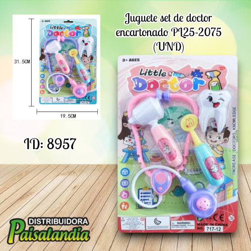 Juguete set de doctor encartonado PL25-2075 (UND)