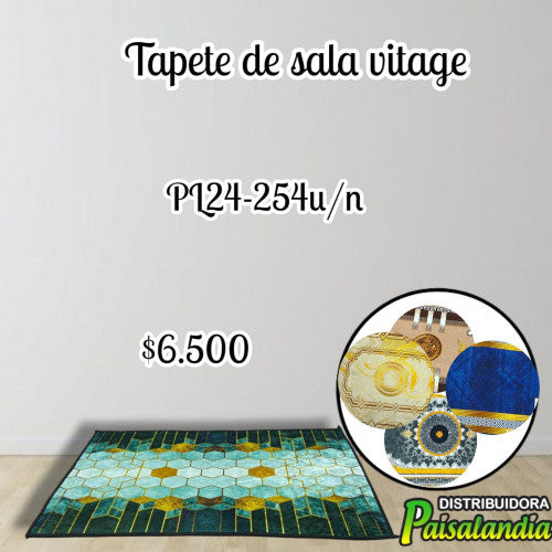 Tapete sala vintage estampados surtidos (UND)