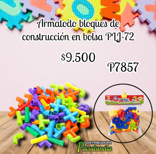 Armatodo bloques de construccion en bolsa PLJ-72